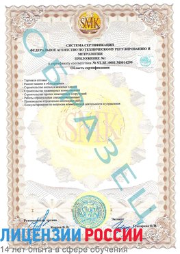 Образец сертификата соответствия (приложение) Новороссийск Сертификат ISO 14001